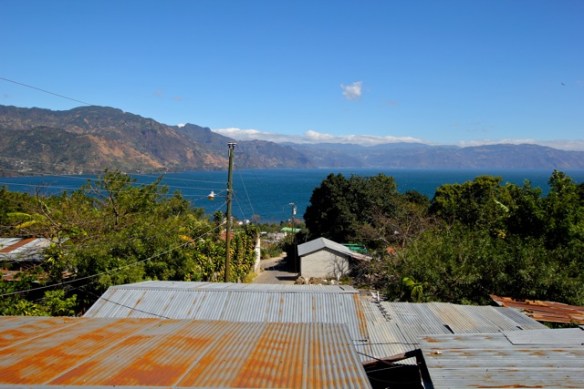 View from our casa over San Pedro and Lake Atitlan