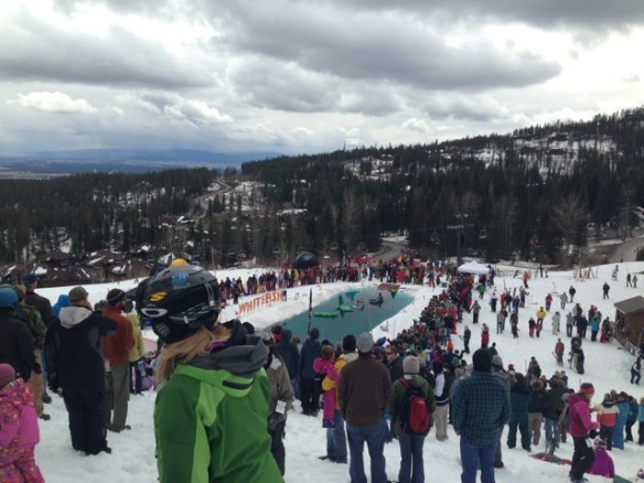 From lazing on a beach to freezing our faces off on the local ski mountain's pond skimming competition